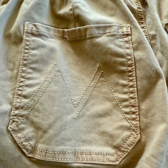 Mother The Yoyo Ruffle Greaser Ankle Pant Tan Paper Bag Waist Size 26 - Picture 12 of 16